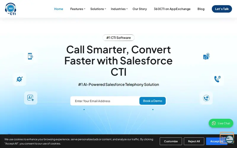 Screenshot of 360 CTI