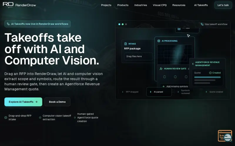 Screenshot of Workflows by RenderDraw