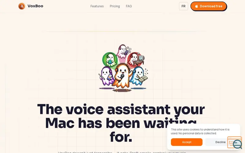 Screenshot of VoxBoo 