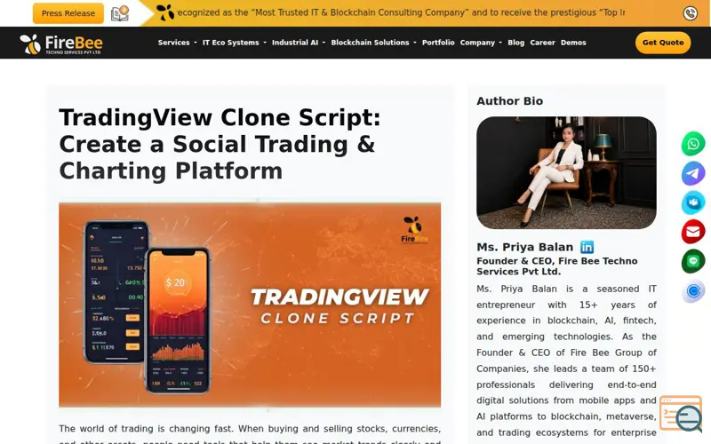 Screenshot of TradingView Clone