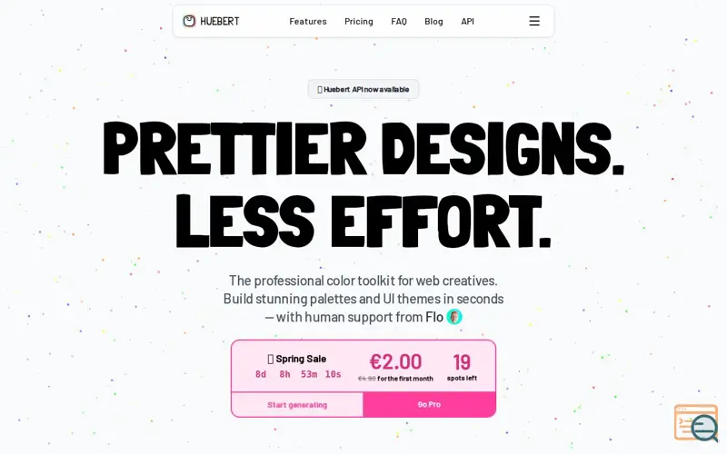 Screenshot of Huebert