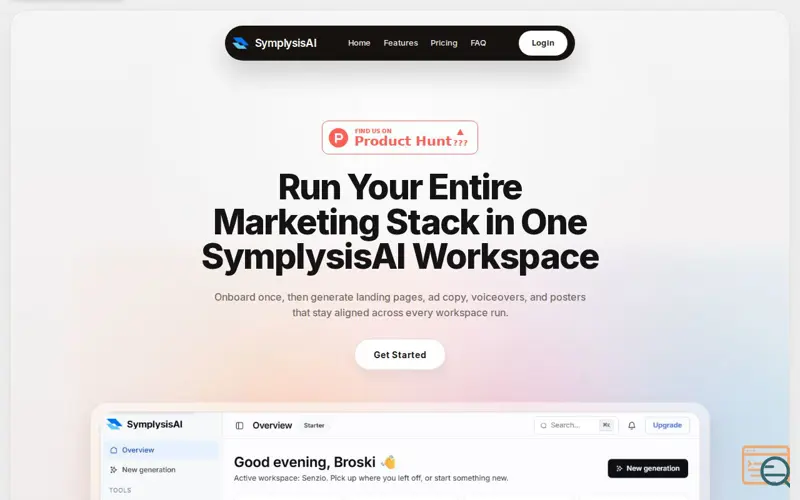 Screenshot of SymplysisAI