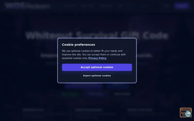 Screenshot of WOSRedeem - WOS gift codes & rewards