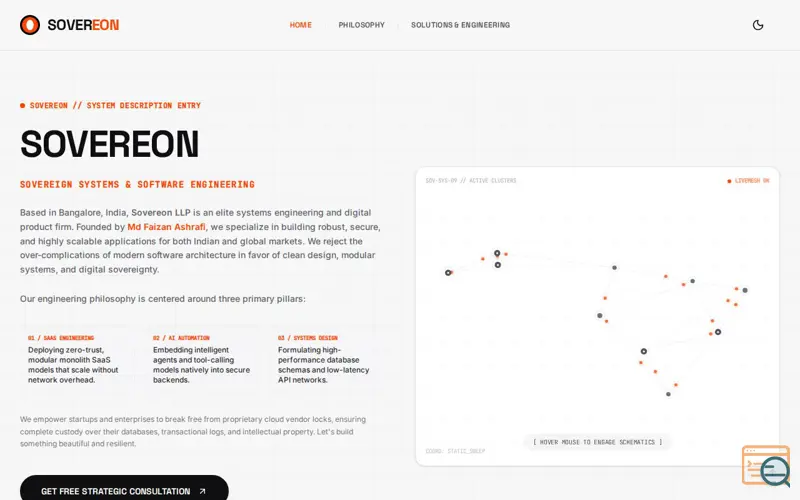 Screenshot of Sovereon LLP
