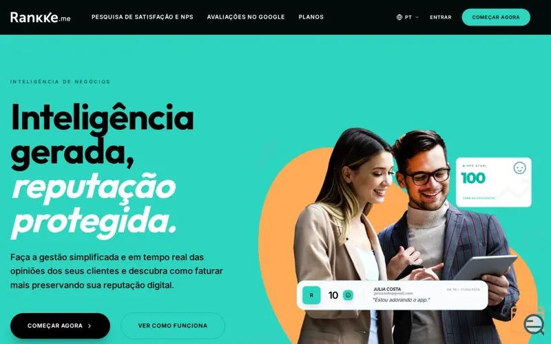 Screenshot of Rankke.me