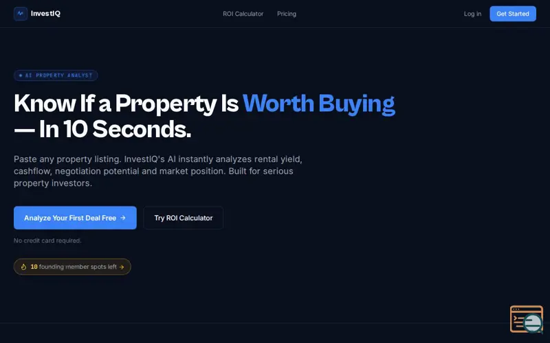 Screenshot of InvestIQ