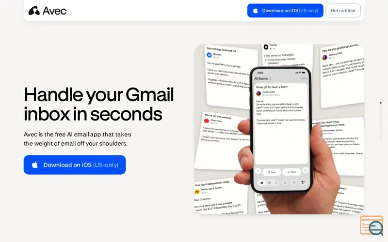 Screenshot of Avec
