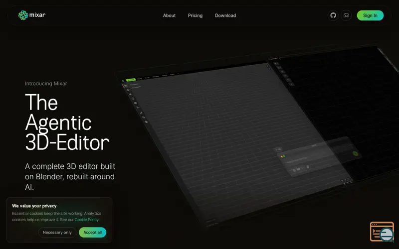 Screenshot of Blender for AI Agents