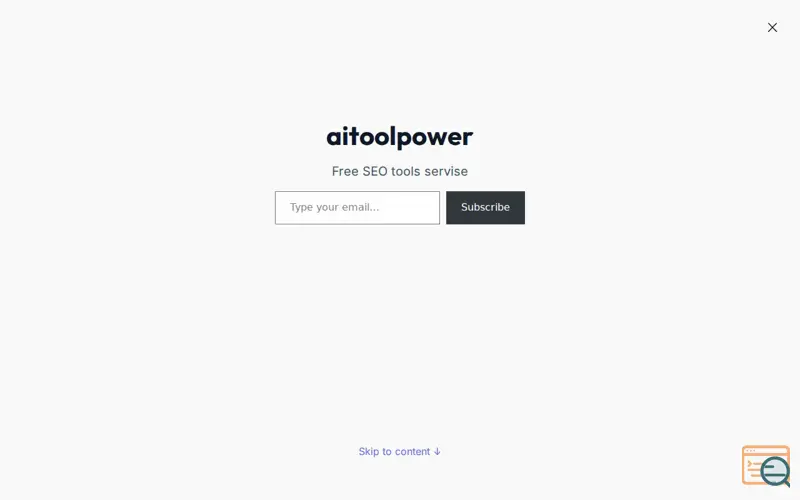 Screenshot of aitoolpower