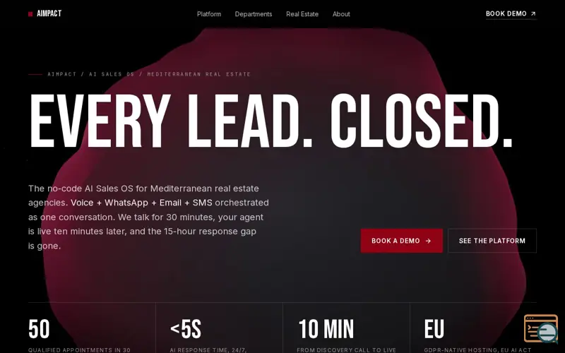 Screenshot of AI Sales Engine