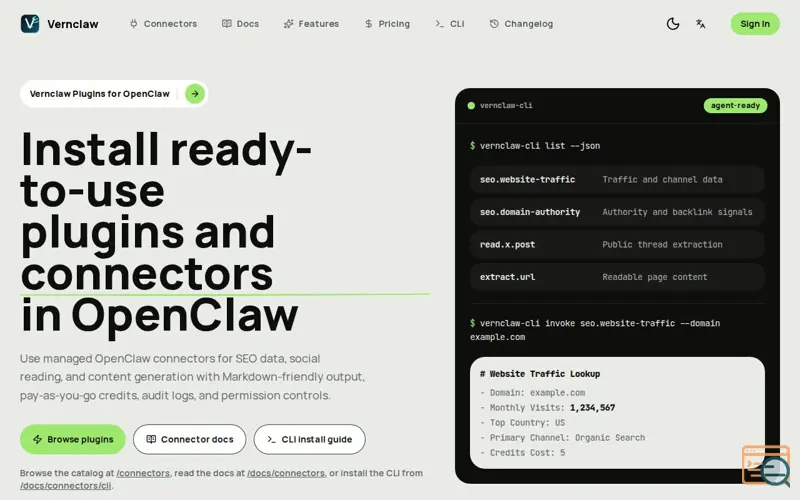 Screenshot of Vernclaw