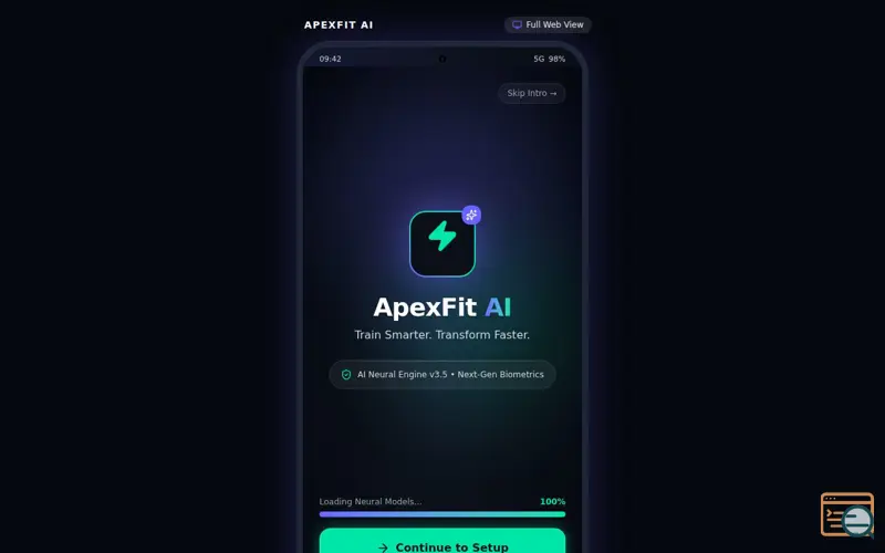 Screenshot of AI Fitness Coach