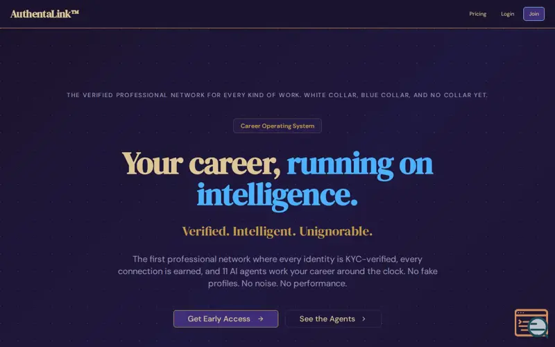 Screenshot of AuthentaLink™