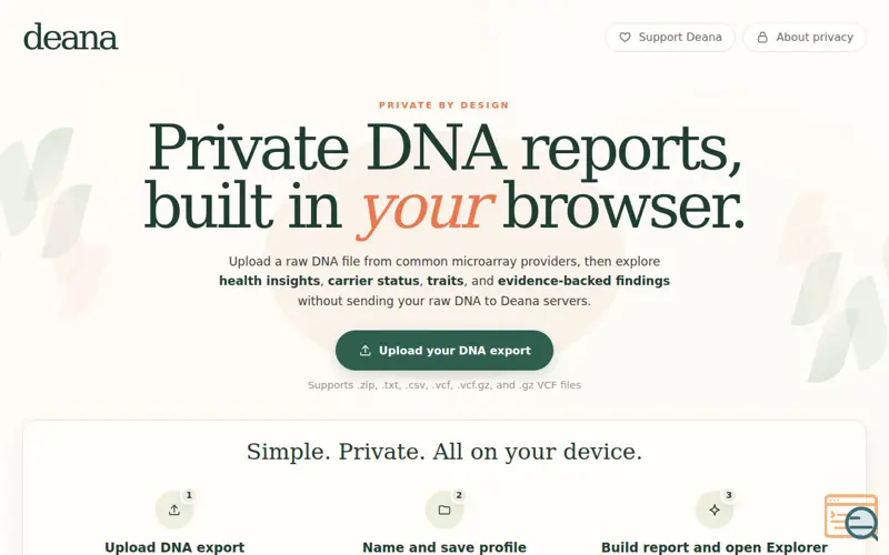 Screenshot of Deana - Talk to Your DNA