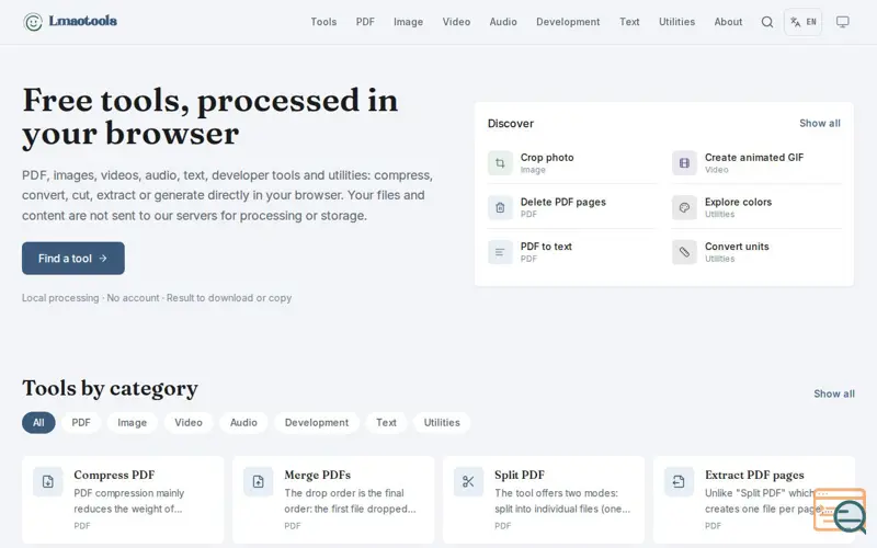 Screenshot of Lmaotools