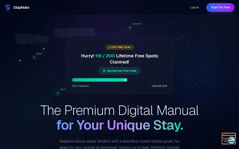 Screenshot of StayNote