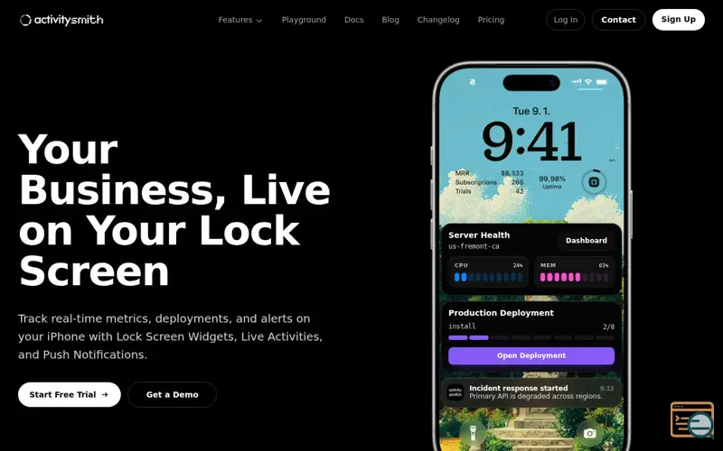 Screenshot of ActivitySmith