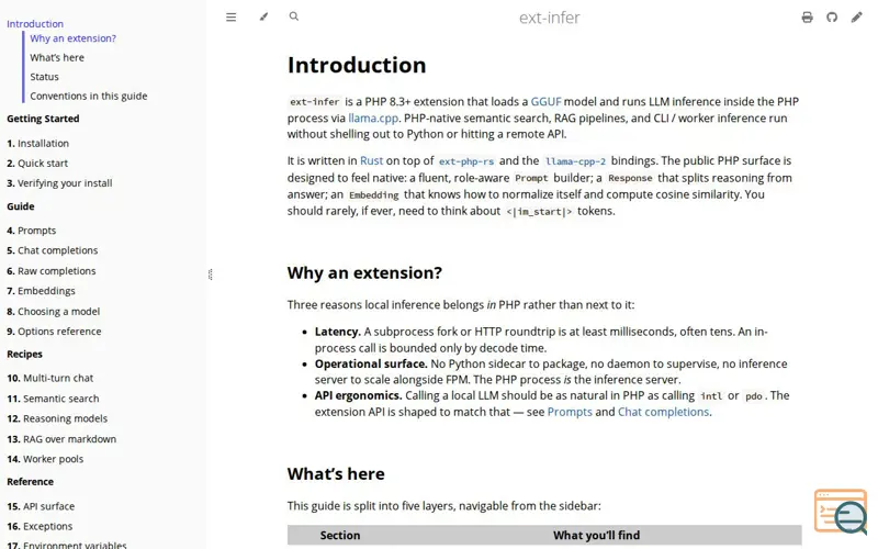 Screenshot of Ext-Infer
