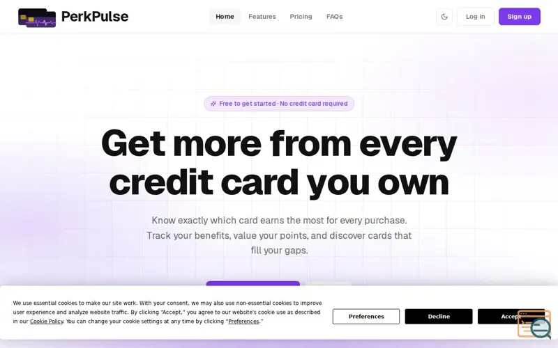 Screenshot of PerkPulse