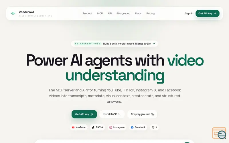 Screenshot of Veedcrawl