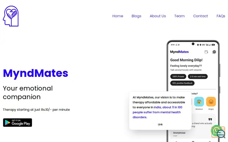 Screenshot of Myndmates