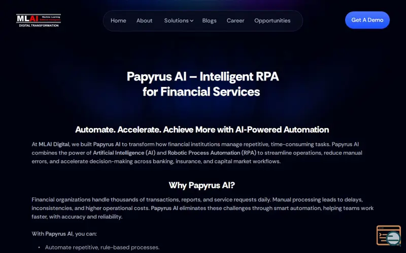 Screenshot of Papyrus AI 