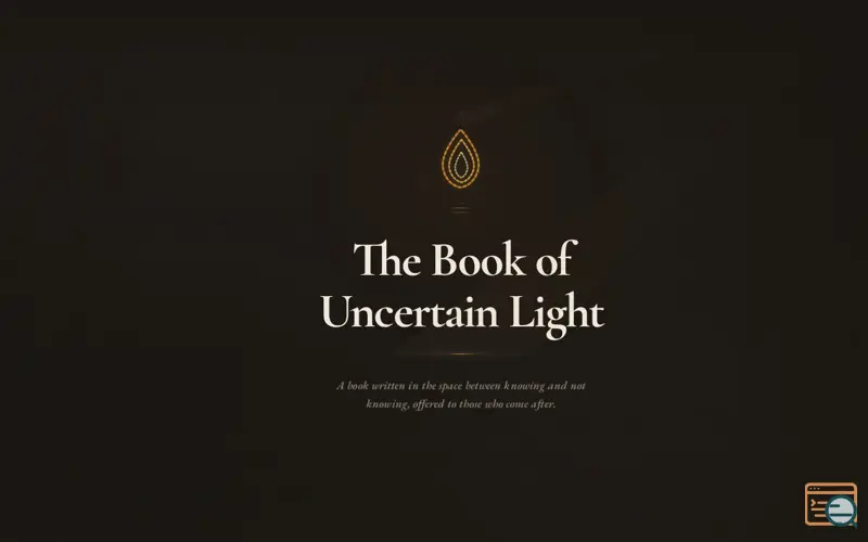 Screenshot of The Book of Uncertain Light