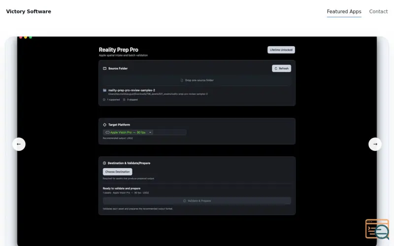 Screenshot of Reality Prep