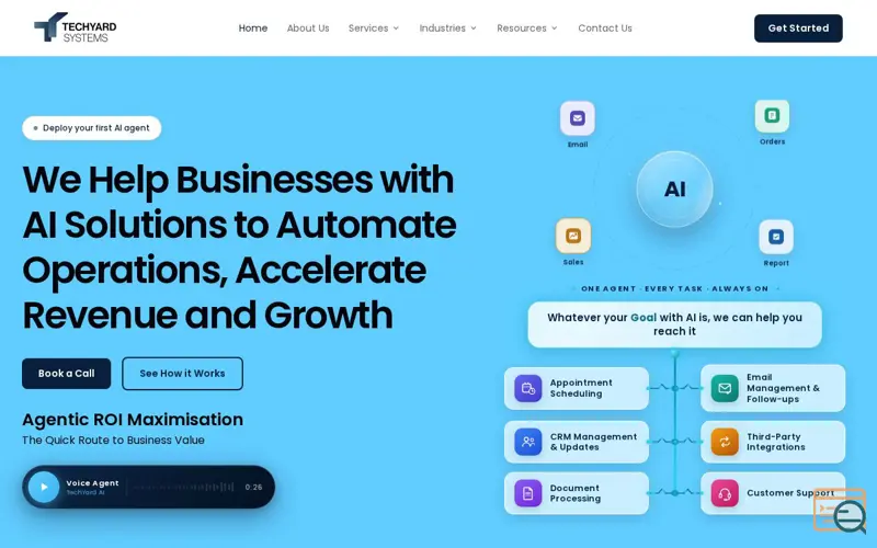 Screenshot of Techyard Systems