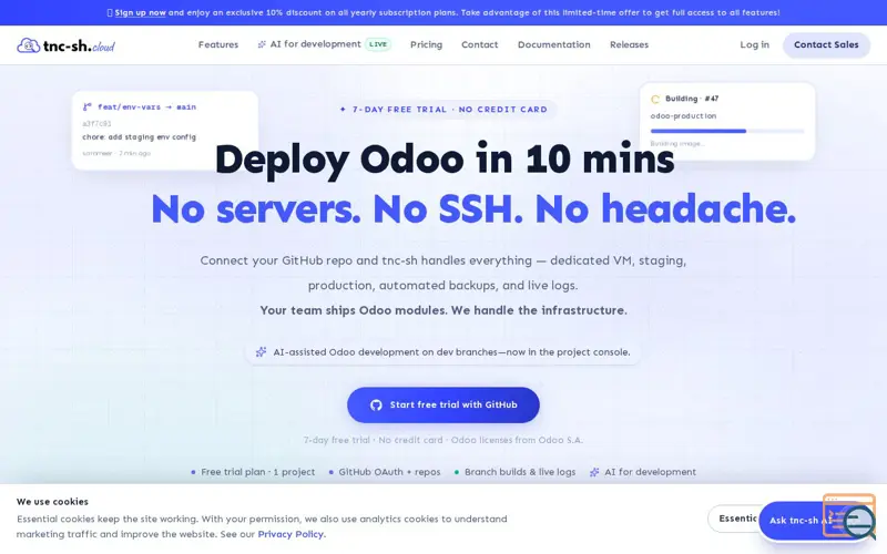 Screenshot of tnc-sh.cloud