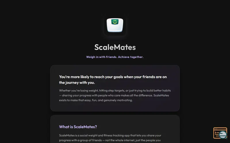Screenshot of ScaleMates