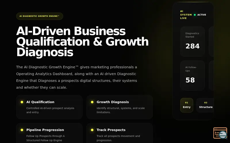 Screenshot of The AI Diagnostic Growth Engine