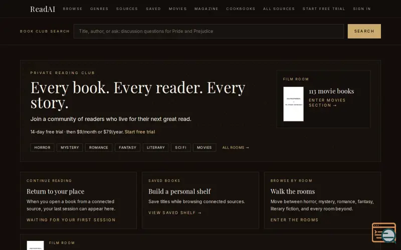 Screenshot of ReadAI365