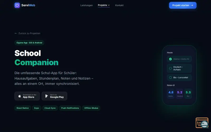 Screenshot of School Companion