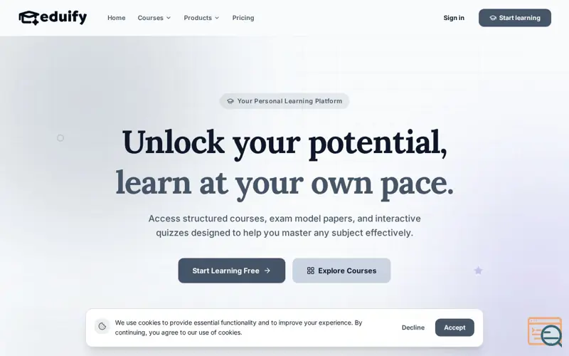 Screenshot of Eduify