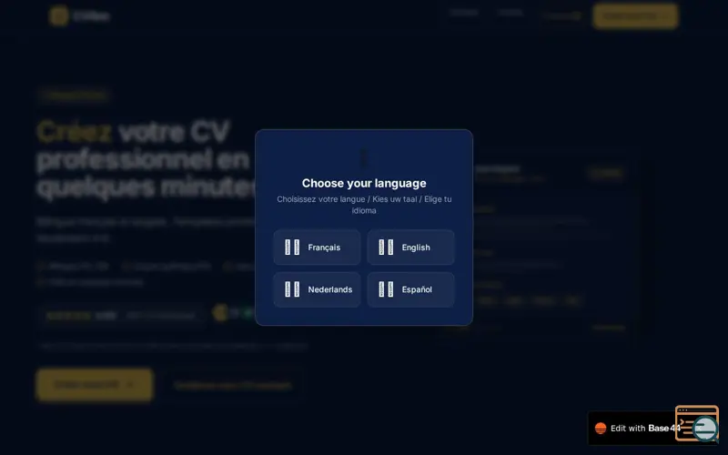 Screenshot of CVitae
