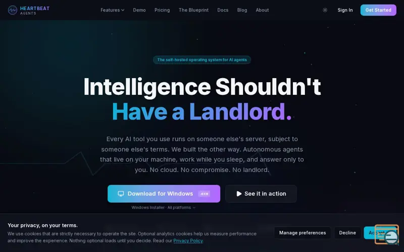 Screenshot of HeartBeatAgents
