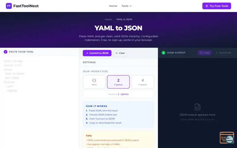 Screenshot of FastToolNest