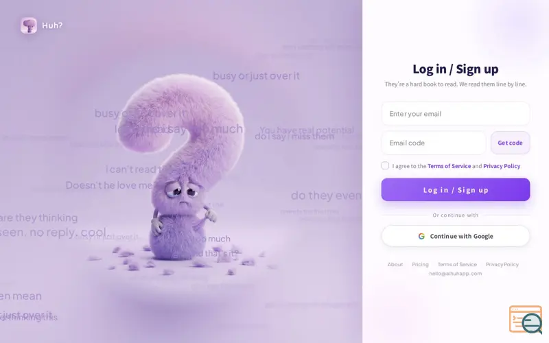 Screenshot of 啥意思？Huh? — AI 读懂 TA 的潜台词 · Decode What They Really Mean