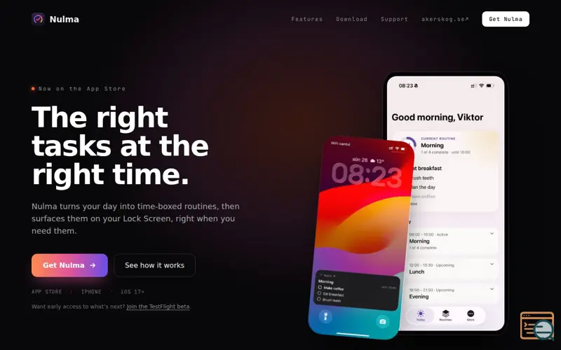 Screenshot of  Nulma: Daily Routine Planner