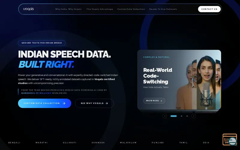 Screenshot of Voqals