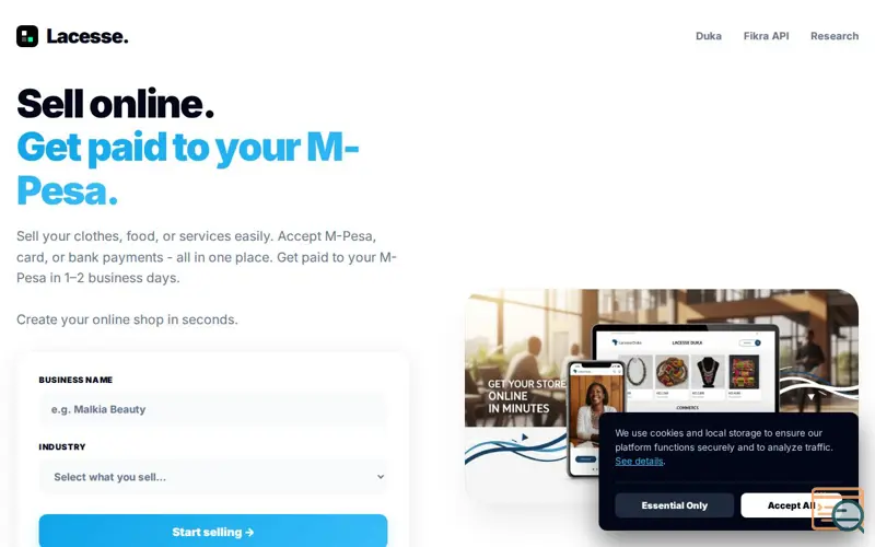 Screenshot of Lacesse