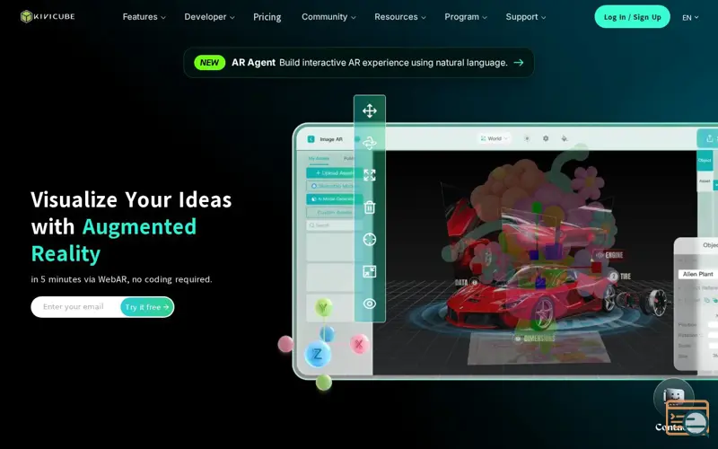 Screenshot of Kivicube