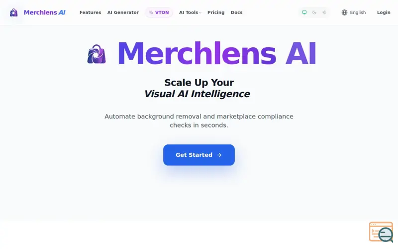 Screenshot of MerchLens: AI E-commerce Photo Studio