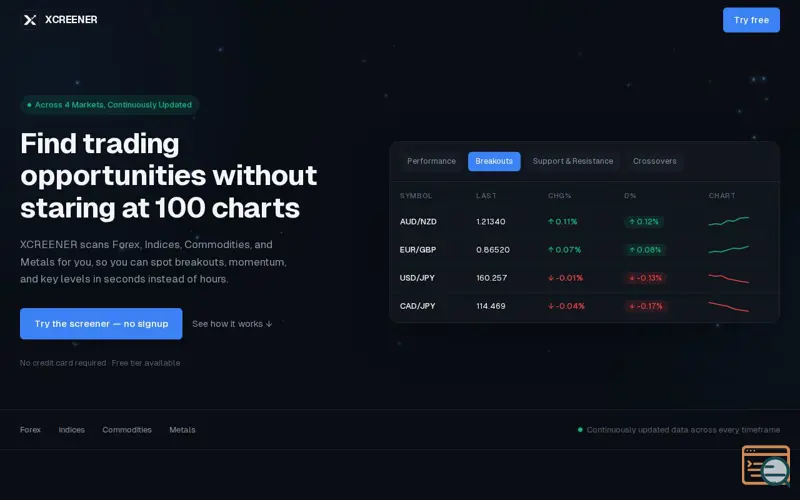 Screenshot of Xcreener