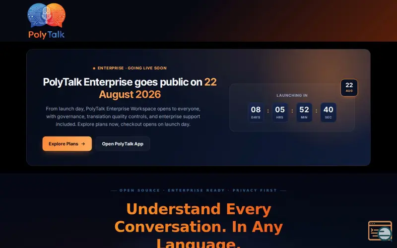 Screenshot of PolyTalk