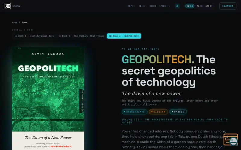 Screenshot of Geopolitech