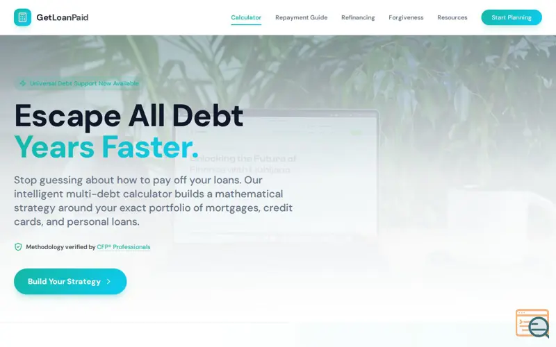 Screenshot of GetLoanPaid-Calculate Your Loan Payments