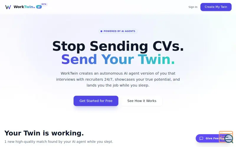 Screenshot of WorkTwin
