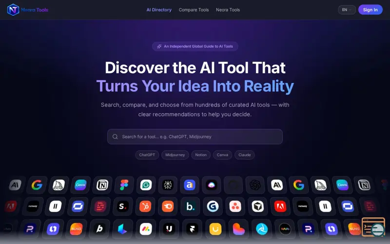 Screenshot of Neora Tools